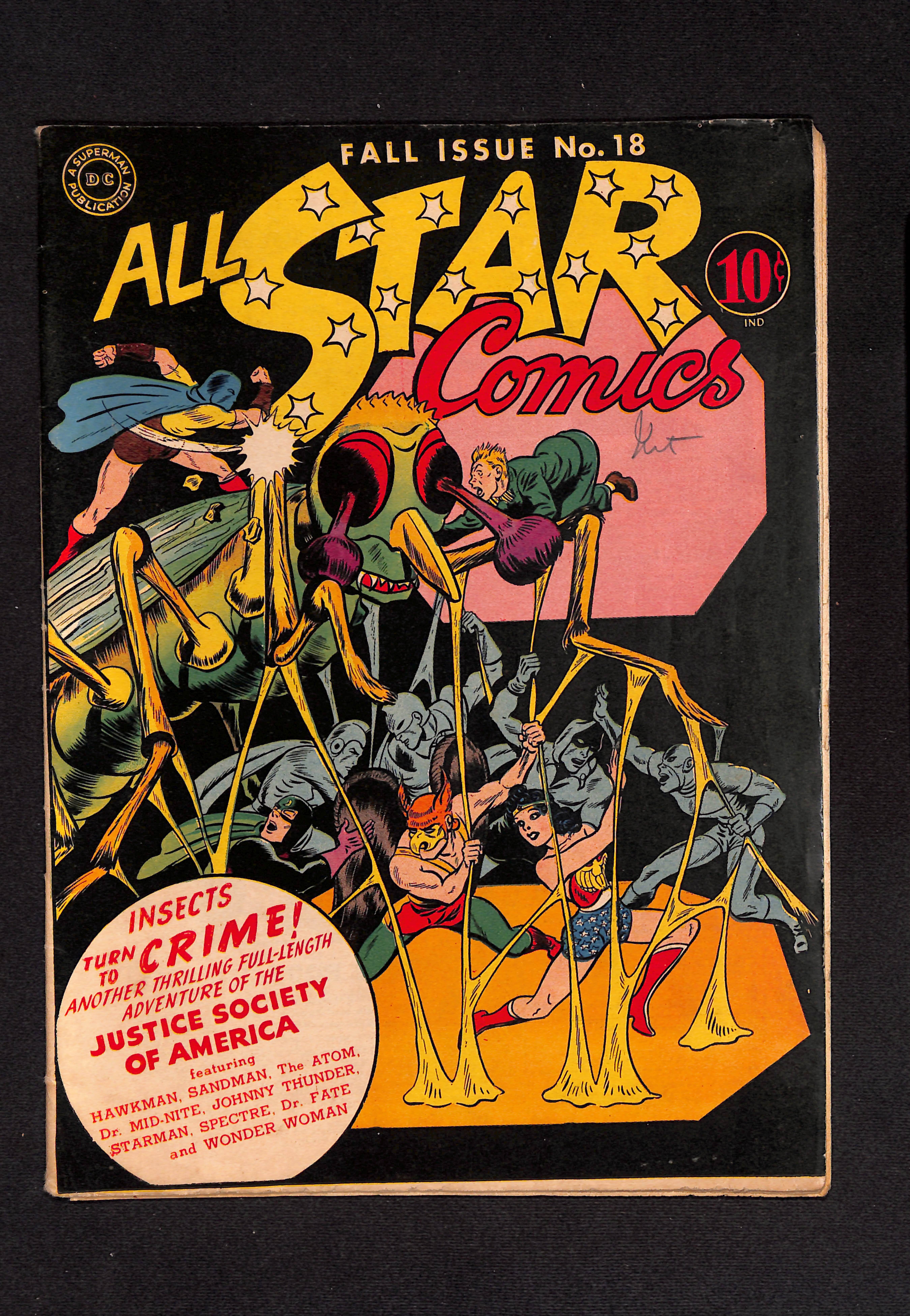 All Star Comics 18 featuring Wonder Woman vintage cover